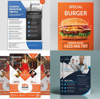 120+ Vibrant Flyer Templates Bundle - Artixty