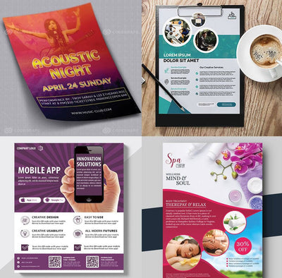 120+ Vibrant Flyer Templates Bundle - Artixty