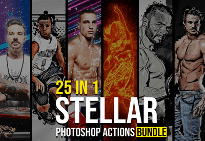 25-In-1 Stellar Photoshop Actions Bundle - Artixty