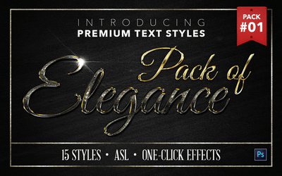 The Quintessential Text Effects Bundle - 297 Text Styles - Artixty