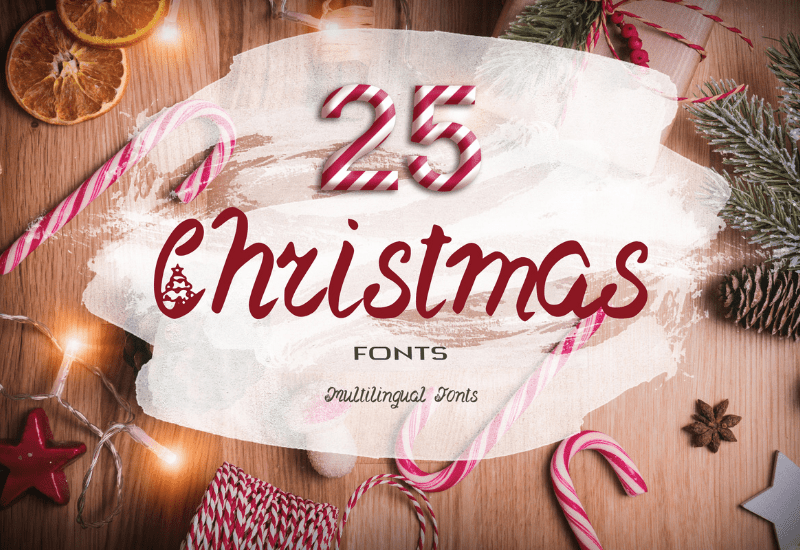 The Joyful Christmas Fonts Bundle - 25 Exclusive Fonts - Artixty