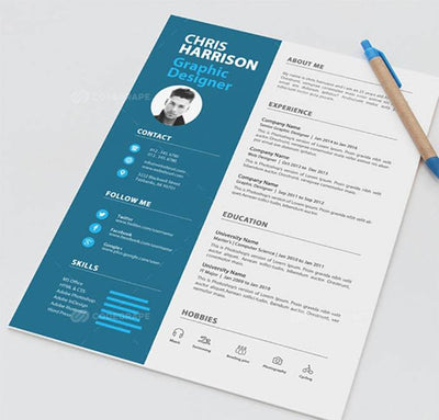 The Refined Resume Templates Bundle - 100 Designs - Artixty