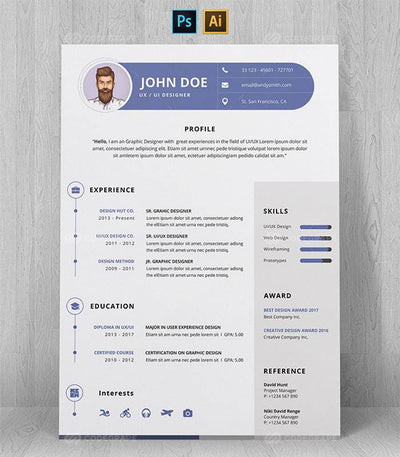 The Refined Resume Templates Bundle - 100 Designs - Artixty