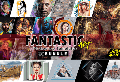 Fantastic Art Photoshop Templates Bundle - Artixty