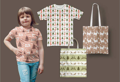 The Cheerful Christmas Seamless Patterns Bundle - Artixty