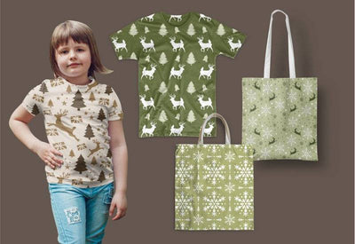 The Cheerful Christmas Seamless Patterns Bundle - Artixty