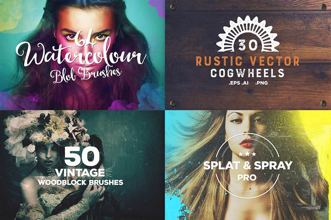 The Finest Photoshop Brushes Bundle - 600+ Brushes - Artixty