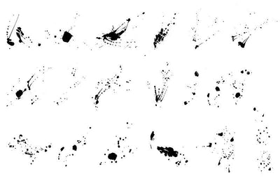 140 Fabulous Splatter Brush Strokes Collection - Artixty