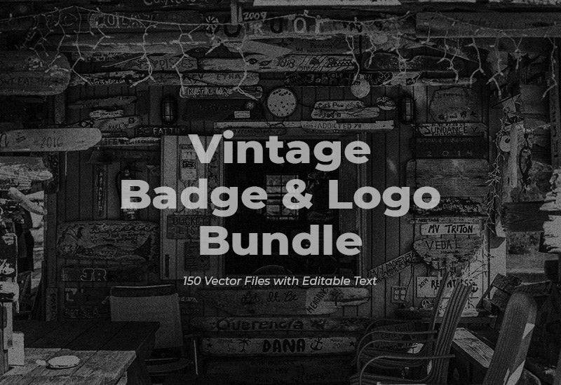 150 Exquisite Vintage Logo And Badge Bundle - Artixty