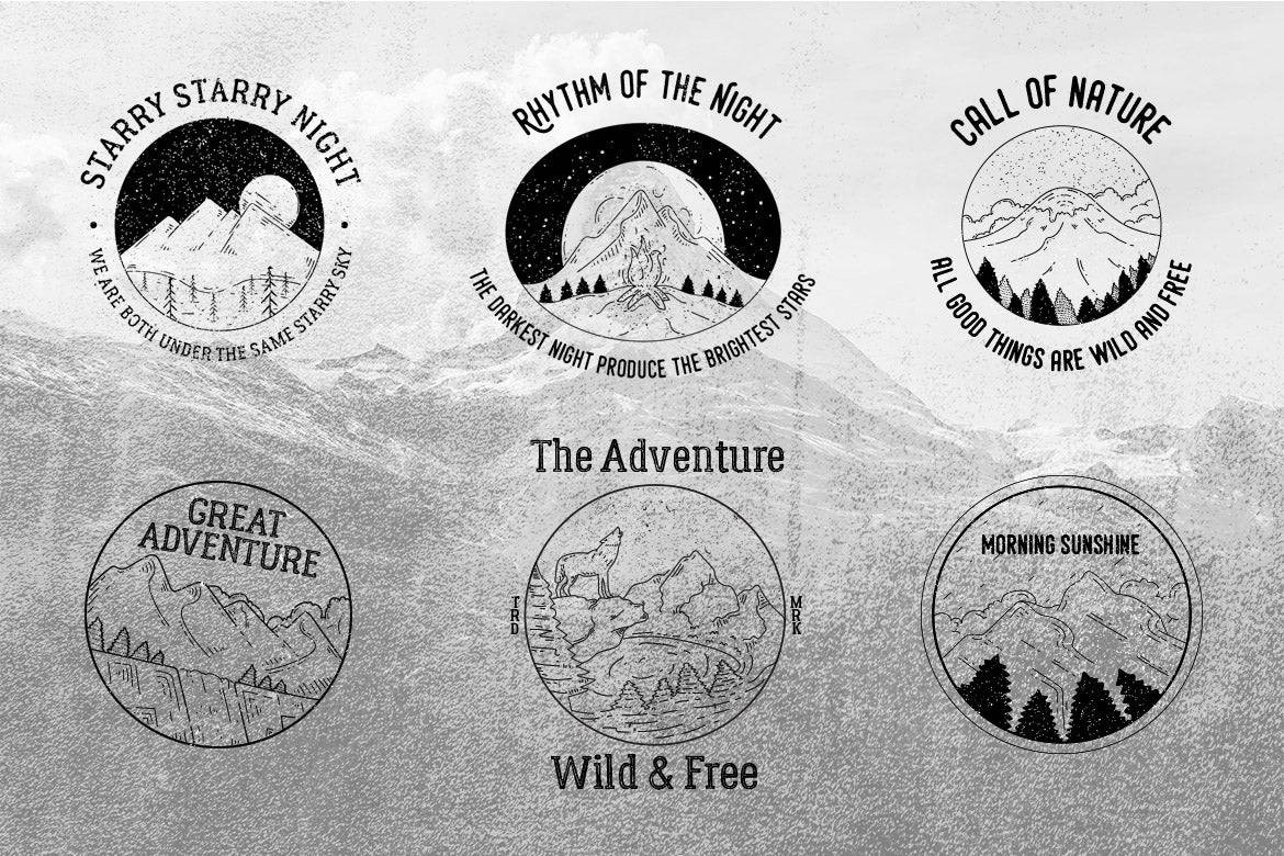 150 Exquisite Vintage Logo And Badge Bundle - Artixty