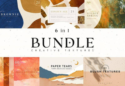 6-In-1 Creative Paper Textures Bundle - Artixty