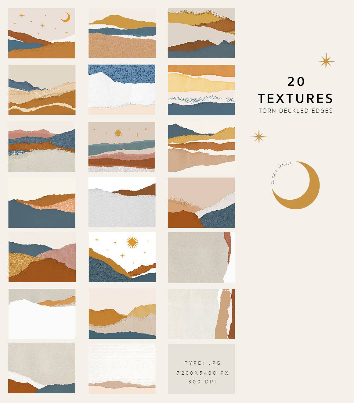 6-In-1 Creative Paper Textures Bundle - Artixty