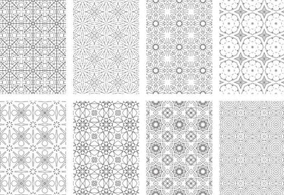 2500 Premium Quality Geometric Pattern Pages Bundle - Artixty
