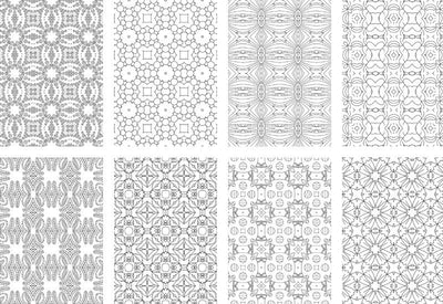 2500 Premium Quality Geometric Pattern Pages Bundle - Artixty