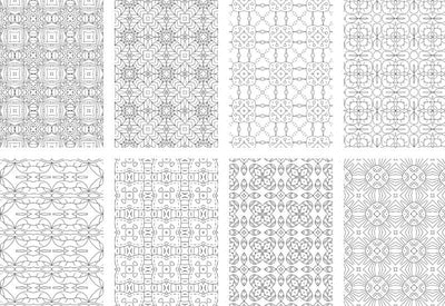 2500 Premium Quality Geometric Pattern Pages Bundle - Artixty