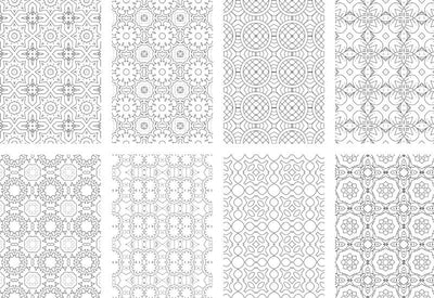 2500 Premium Quality Geometric Pattern Pages Bundle - Artixty
