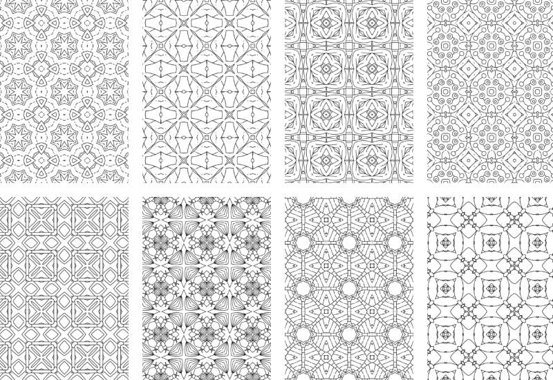2500 Premium Quality Geometric Pattern Pages Bundle - Artixty