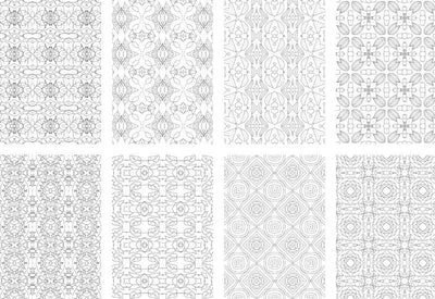 2500 Premium Quality Geometric Pattern Pages Bundle - Artixty