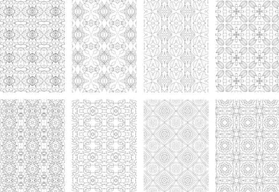 2500 Premium Quality Geometric Pattern Pages Bundle - Artixty