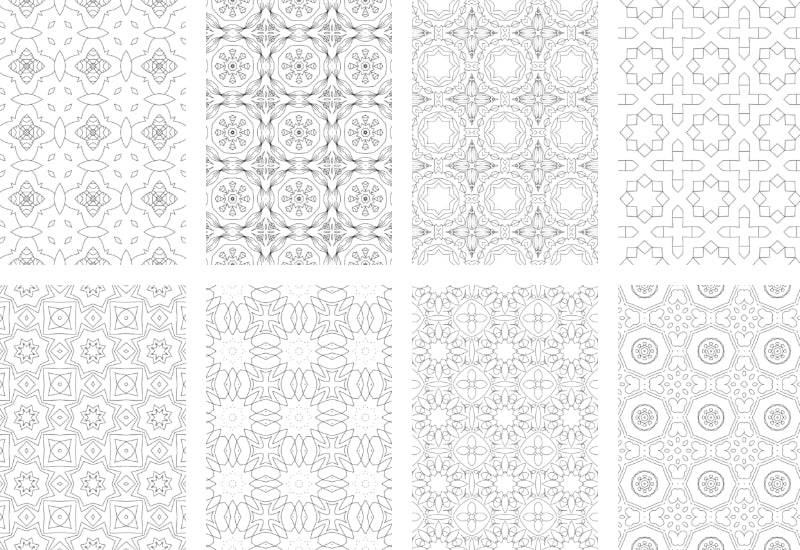 2500 Premium Quality Geometric Pattern Pages Bundle - Artixty