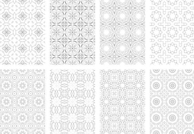 2500 Premium Quality Geometric Pattern Pages Bundle - Artixty