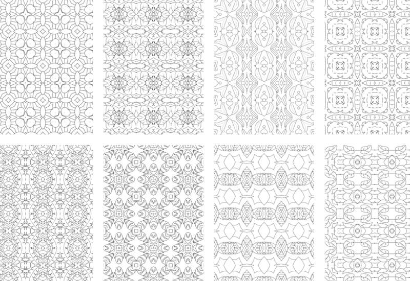 2500 Premium Quality Geometric Pattern Pages Bundle - Artixty