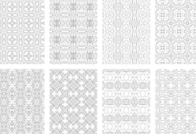 2500 Premium Quality Geometric Pattern Pages Bundle - Artixty