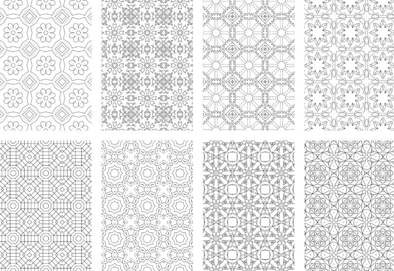 2500 Premium Quality Geometric Pattern Pages Bundle - Artixty