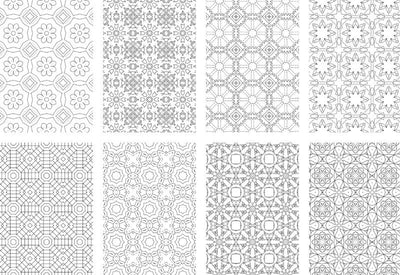 2500 Premium Quality Geometric Pattern Pages Bundle - Artixty