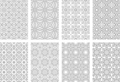 2500 Premium Quality Geometric Pattern Pages Bundle - Artixty