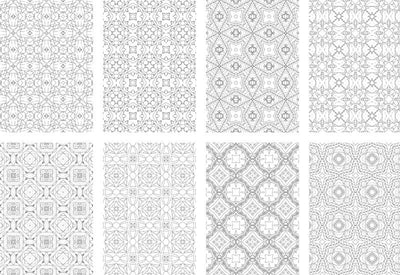 2500 Premium Quality Geometric Pattern Pages Bundle - Artixty