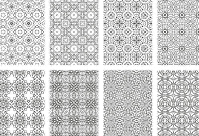 2500 Premium Quality Geometric Pattern Pages Bundle - Artixty