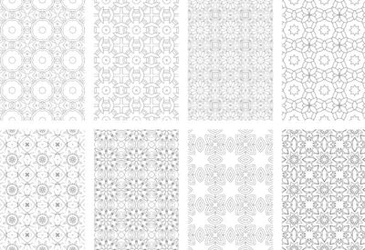 2500 Premium Quality Geometric Pattern Pages Bundle - Artixty
