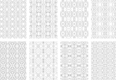 2500 Premium Quality Geometric Pattern Pages Bundle - Artixty