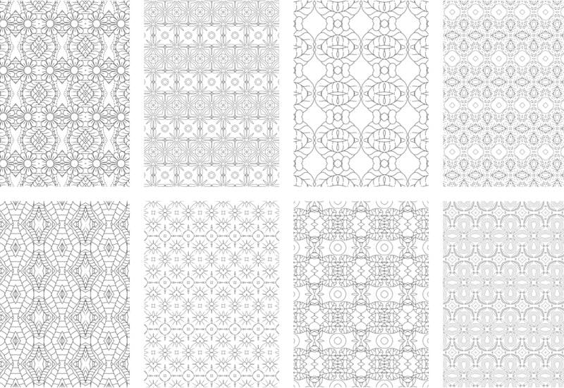 2500 Premium Quality Geometric Pattern Pages Bundle - Artixty