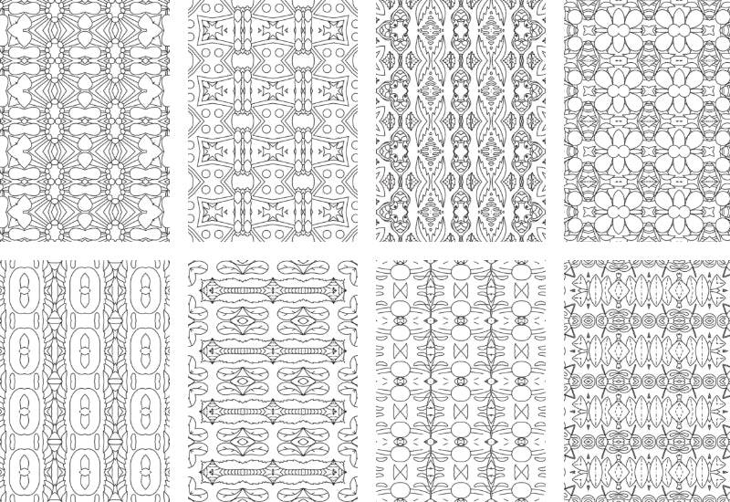 2500 Premium Quality Geometric Pattern Pages Bundle - Artixty