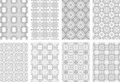 2500 Premium Quality Geometric Pattern Pages Bundle - Artixty