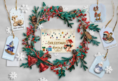 The Jolly Christmas Vector Bundle - 42 Sets In 1 - Artixty