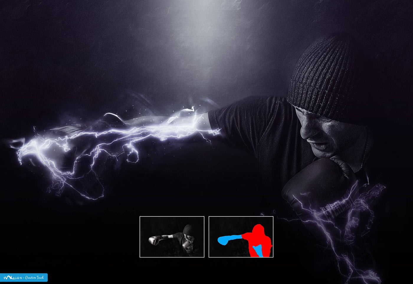 10-In-1 Lighting Explosions Photoshop Actions Bundle - Artixty