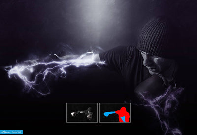 10-In-1 Lighting Explosions Photoshop Actions Bundle - Artixty