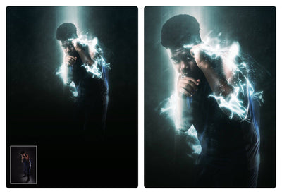 10-In-1 Lighting Explosions Photoshop Actions Bundle - Artixty
