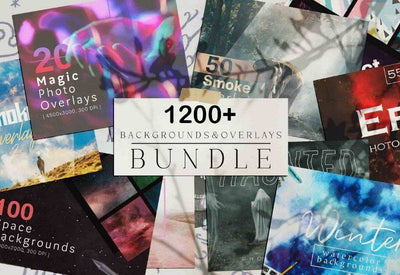 1200+ Fascinating Overlays And Backgrounds Bundle - Artixty