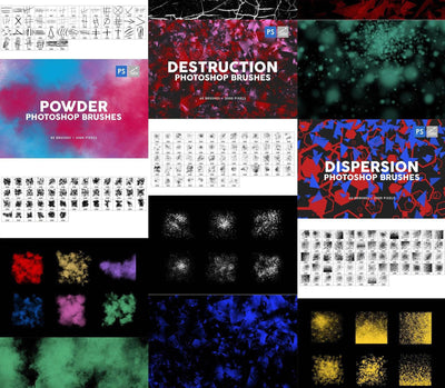 5600+ Artistic Photoshop Brushes Mega Bundle - Artixty