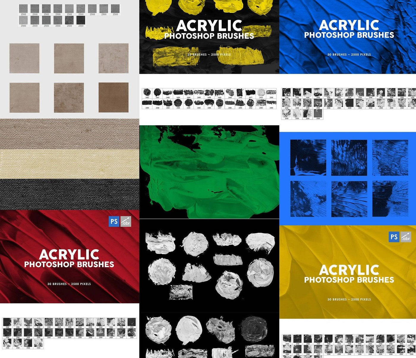 5600+ Artistic Photoshop Brushes Mega Bundle - Artixty