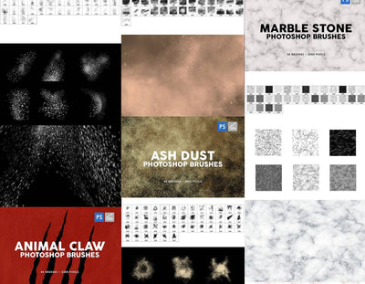 5600+ Artistic Photoshop Brushes Mega Bundle - Artixty