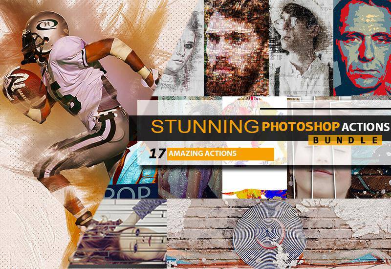 The Stunning Bundle Of 17 Photoshop Actions - Artixty