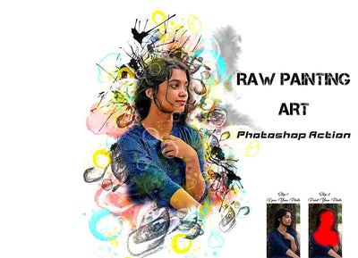 16 Watercolor Painting Photoshop Action Bundle - Artixty