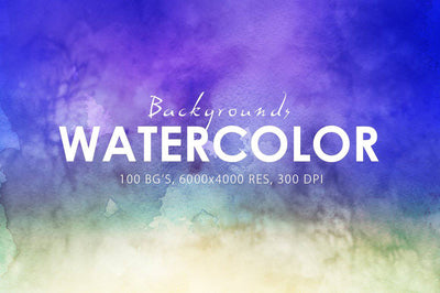 Colossal Watercolor Backgrounds Bundle - 500+ Backgrounds - Artixty