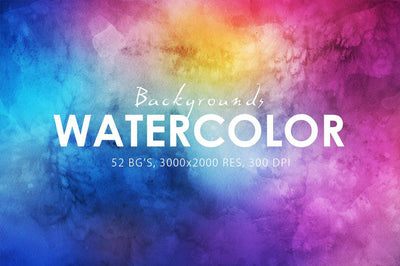 Colossal Watercolor Backgrounds Bundle - 500+ Backgrounds - Artixty