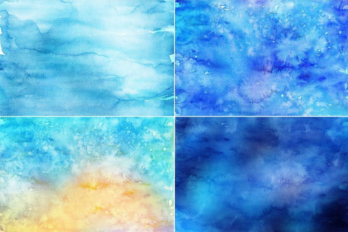 Colossal Watercolor Backgrounds Bundle - 500+ Backgrounds - Artixty